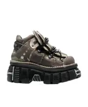Vetements X New Rock Camo Printed Platform Sneakers 44,45,46,40,41,42 Black