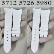 Patek Philippe PP Nautilus 25mm Fluoroelastomer Strap 5712/5726/5980 White