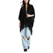 STEVE MADDEN Women's Medallion Brushed Topper - Black OSFM