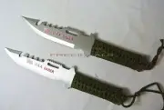 Throwing Knives U.S.A. Saber Silver 2 set L/w Green Sheath