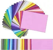 MEALIHOM 320 Pieces Art Tissue Paper Gift Wrapping Tissue Paper Decorative Art Rainbow Tissue Paper for Art Craft Floral Birthday Party Festival Tissue Paper Pom Pom, 12 x 8.4 Inches, 32 Colors