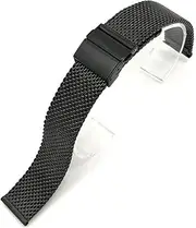 [AMGHCGTEEW] Stainless Steel Milanese Watch Strap Fit For Samsung Fit For Galaxy Active Gear S2 S3 Butterfly Buckle Metal Wrist Bracelet 18mm 20mm 22mm