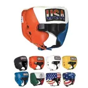 Ringside Competition Boxing Headgear X Large Red White Blue Enhanced Protection
