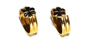 [Deccani Handicrafts] Daily use Metal Alloy (Panchaloha) Toe Ring for Women- 2 Rounds with Flat Flower on Top (Gold), Non-Precious Metal, No Gemstone