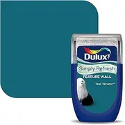 [Dulux] 5569263 Simply Refresh Feature Wall Matt Emulsion Paint, Teal Tension, 30 ml