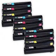 [ExtraPrint] 12 Pack Compatible Replacement for Fuji Xerox DocuCentre C250, DocuCentre C360, DocuCentre C450 Toner Cartridge CT200539 CT200540 CT200541 CT200542 [3BK,3C,3M,3Y]