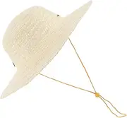 [Healvian] Sun Hat for DIY Blank Crafting Hat for Beach Activities Chin Strap for Outdoor Fun and Creative Decoration Beige