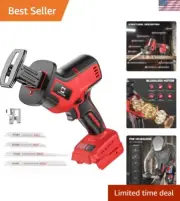 Lightweight Brushless Reciprocating Saw for Wood, Metal & PVC Cutting - Cerycose