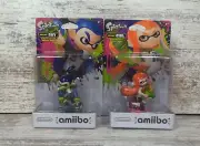 INKLING BOY ORANGE & BLUE Amiibo SPLATOON Nintendo