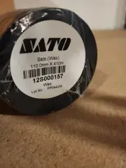 New Qty 1 SATO Ribbon 12S000157 roll 110mm x 410m Thermal transfer wax