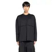 [COMME DES GARCONS HOMME] Sweatshirt in Cotton Black
