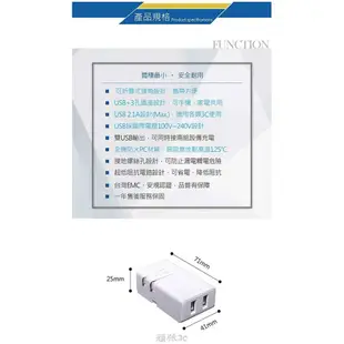 SAMPO 聲寶 雙USB迷你輕巧擴充座 EP-U161MU2