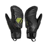 Leki WCR C-Tech 3D Mittens, Black/Yellow, 9