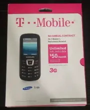 T-Mobile Samsung SGH T199 Prepaid No contract 3G Cell Phone BRAND NEW SEALED