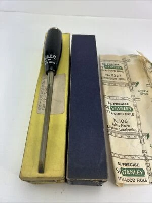 Vintage Stanley No.40 Everlasting Bevel Edge Chisel 1/4'' W/ Box New old Stock