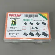 HUAREW Clip-on Ferrite Ring Core RFI EMI Nose Suppressor Cable Clip 5-28 Pieces