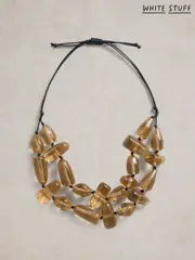 White Stuff Natural Hazel Chunky Bead Necklace (F25131) | $58