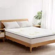 6CM Double Memory Foam Mattress Topper Luxury Bedding Mat Pad with Bamboo Cover