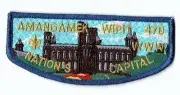 Boy Scout OA 470 Amangamek-Wipit Lodge Smithsonian Institute Flap