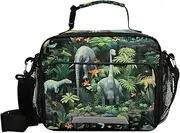 Dinosaur World Kids Lunch Box Lunch Box with Water Bottle Holder Lunch Box Cooler Bag for Children