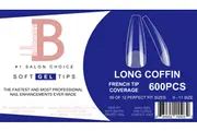 Billionaire Soft Gel Tips Box Nail False Fake Long Coffin - 600 pcs