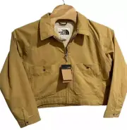 THE NORTH FACE M66 Work Jacket Women's Size XL Tan Sherpa Lined Cropped