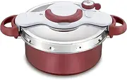 Tefal Clipso Minut Duo Pressure Cooker 5 L Aluminium Pressure Cooker with 5 Safety Systems and Easy One-Handed Closure, Slow Fire, Pot Mode, Steam Function, Pressure Cooker