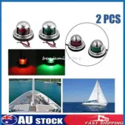 Red&Green LED Navigation Lights Port Starboard Marine Yacht Boat Bow Nav Lamps