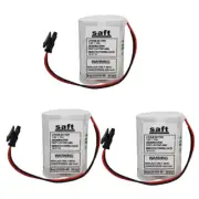 3pcs ABB IRB120 Robot Battery 3HAC051036-001 3.6V 7200mAh Li-ion Battery + Plug