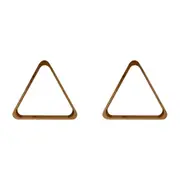 2PK Formula Sports 10 Ball Rack Wooden Billiards/Pool Durable Triangle Brown