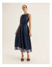 [REVIEW] Venetian Midi Dress in Navy