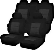 My Car Premium Jacquard Seat Cover for Mitsubishi Outlander ZJ-ZK-ZL Series (2012-2022), Black