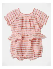 [Jack & Milly] Hazel Textured Top & Bottom Set in Pink
