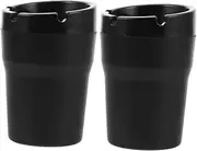 Beatifufu 2pcs Smokeless Car Ashtray With Lid: Decorative And Functional Ash Cups - Decorative Ashtray For And Daily Use