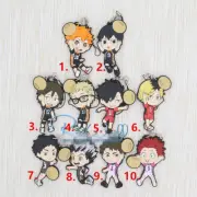 T664 Hot Anime haikyuu Haikyuu!! rubber Keychain Key Ring Rare straps cosplay A