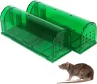 Large Humane Mouse Traps Reusable Rat Traps for Indoor/Outdoor - Safe for Kids/P