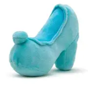 DOG TOY SQUEAKER PLUSH - CINDERELLA SLIPPER REPLICA LIGHT BLUE