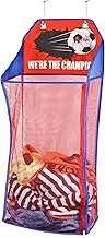 Over The Door Hanging Kids Fun LED Basketball Light-Up Collapsible Mesh Laundry Hamper Basket, Toy Chest, Heavy Duty Metal Hooks Included. Patent Pending