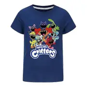 Smiling Critters Printed Kids T Shirt Cartoon Catnap Hoppy Hopscotch Fans Boys Girls Casual Short Sleeve Tee Tops Birthday Gift -NMAOV Navy Blue 13...