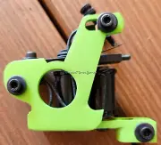 Handmade Lime Slotted Black Widow Shader Tattoo Machine Jack Daniels Coils USA
