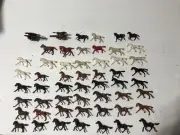 Over (50) 1:72 Scale HO Airfix Giant othe brands mix lot of Horse's All Vintage