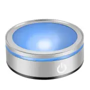 IFOLAINA LED Light Base Multicolor Round Show Stand Display Plate for 3D Crystal