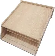 Outdoor Bat House - Untreated Wood Shelter, Weatherproof Bat Box | Heavy Duty Bat Box, Garden Heavy Box, Heavy Bat Box Screwed, Untreated Bat House Nesting Box, Summer Winter Quarters for Big Bats