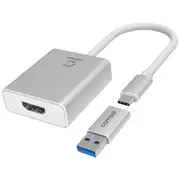 Comsol Universal USB to HDMI and USB-C to USB-A Adapter