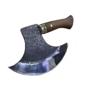 Small Hand Forged Handmade Kitchen Butchering Axe Chef Cleaver Butcher Hachet