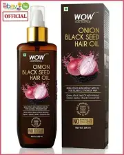 2 BOX WOW Skin Science Onion Black Seed Hair Oil for Dry Damaged Hair & Growth