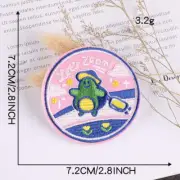 Lets Zoom Patch Embroidered sew on iron on patches badges for clothes 2243