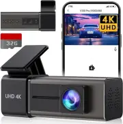 Dash Cam 4K WiFi Front Dash Camera for Cars, E-YEEGER Car Camera Mini Dashcams w