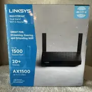 Linksys Max-Stream AX1500 Dual-Band WiFi 6 Router