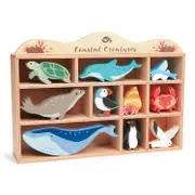 Coastal Animals Display Shelf Set - Tender Leaf Toys
